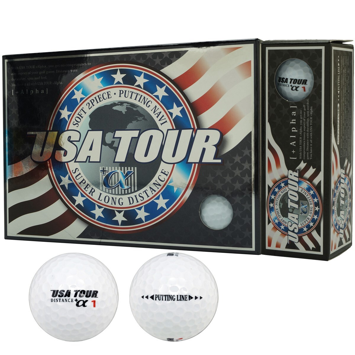 USA ツアーディスタンス+α カラーボール(ボール（新品）)USA TOUR(朝日ゴルフ) の通販 - GDOゴルフショップ(0000489201)