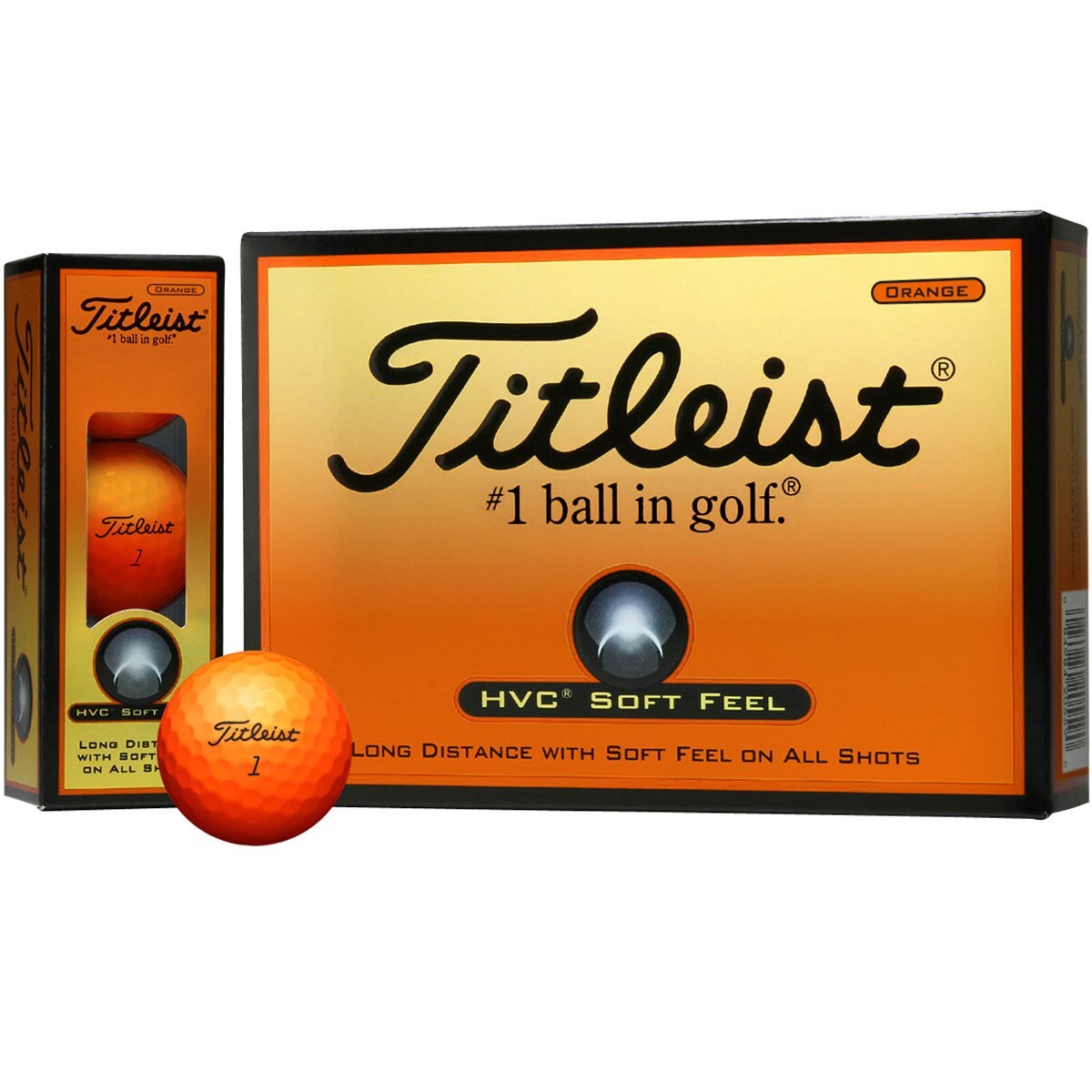 Hvc Soft Feel Orange ボール 17年モデル ボール 新品 Hvc タイトリスト T7251s Jの通販 Gdoゴルフ ショップ