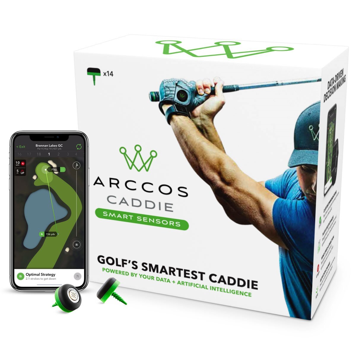 Arccos Caddie Smart Sensors(スイング分析機器)|Arccos Golf(アー 