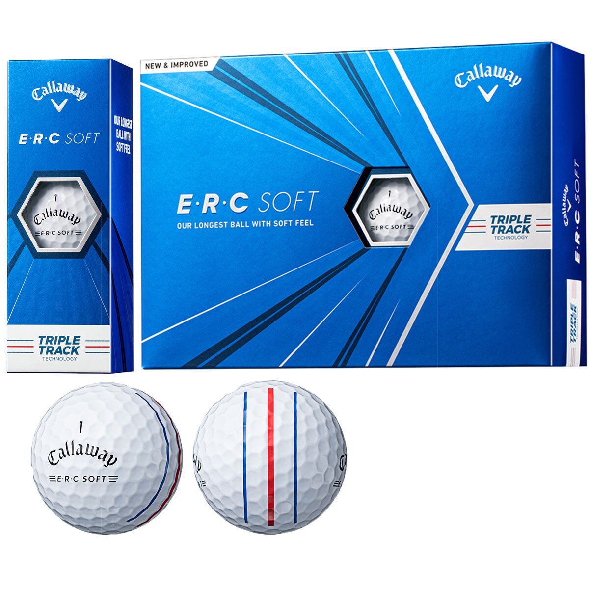 ERC SOFT 21 TRIPLE TRACKボール(ゴルフボール)