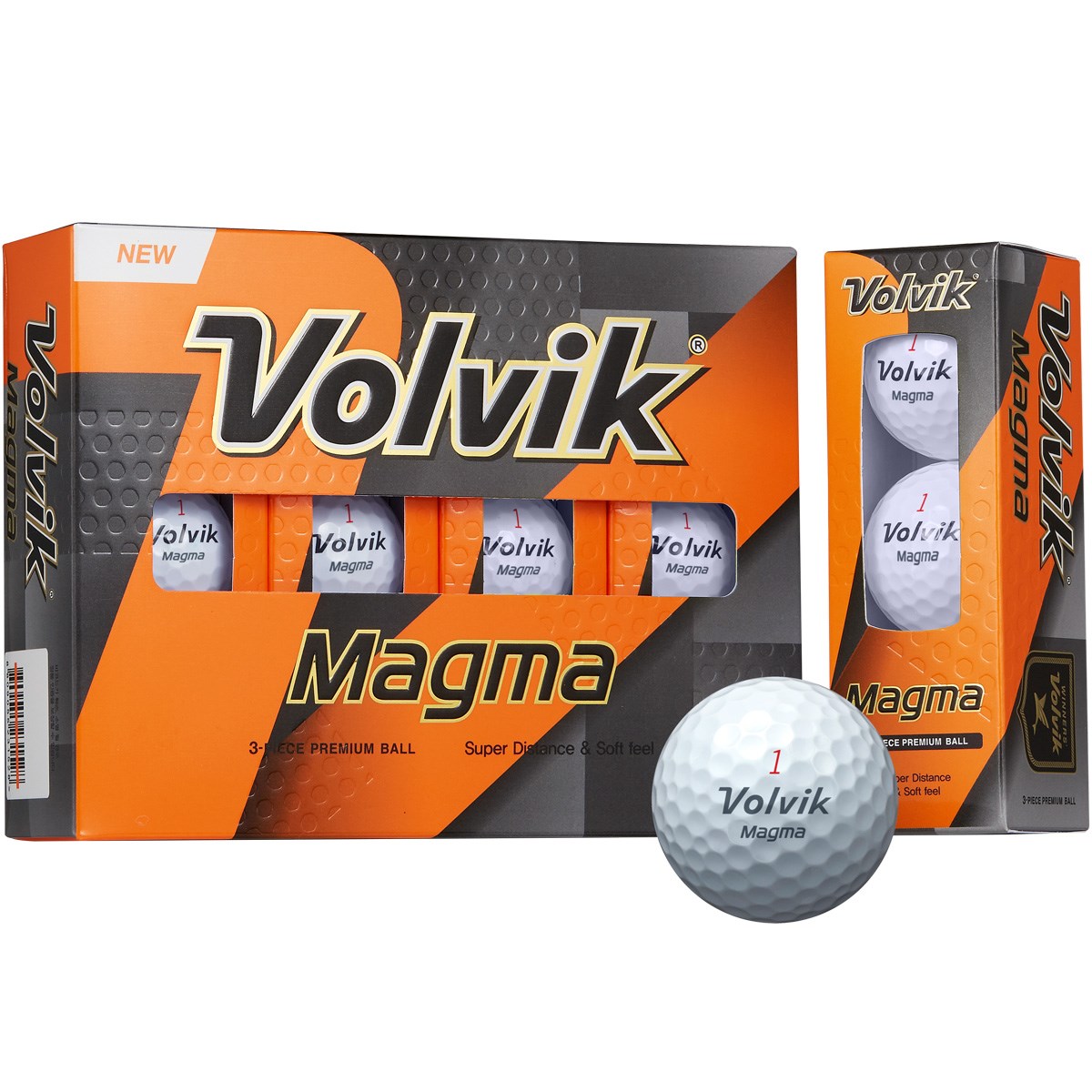 日本製 VolvikボルビックVIVID ゴルフボール オレンジ 2ダース24球 