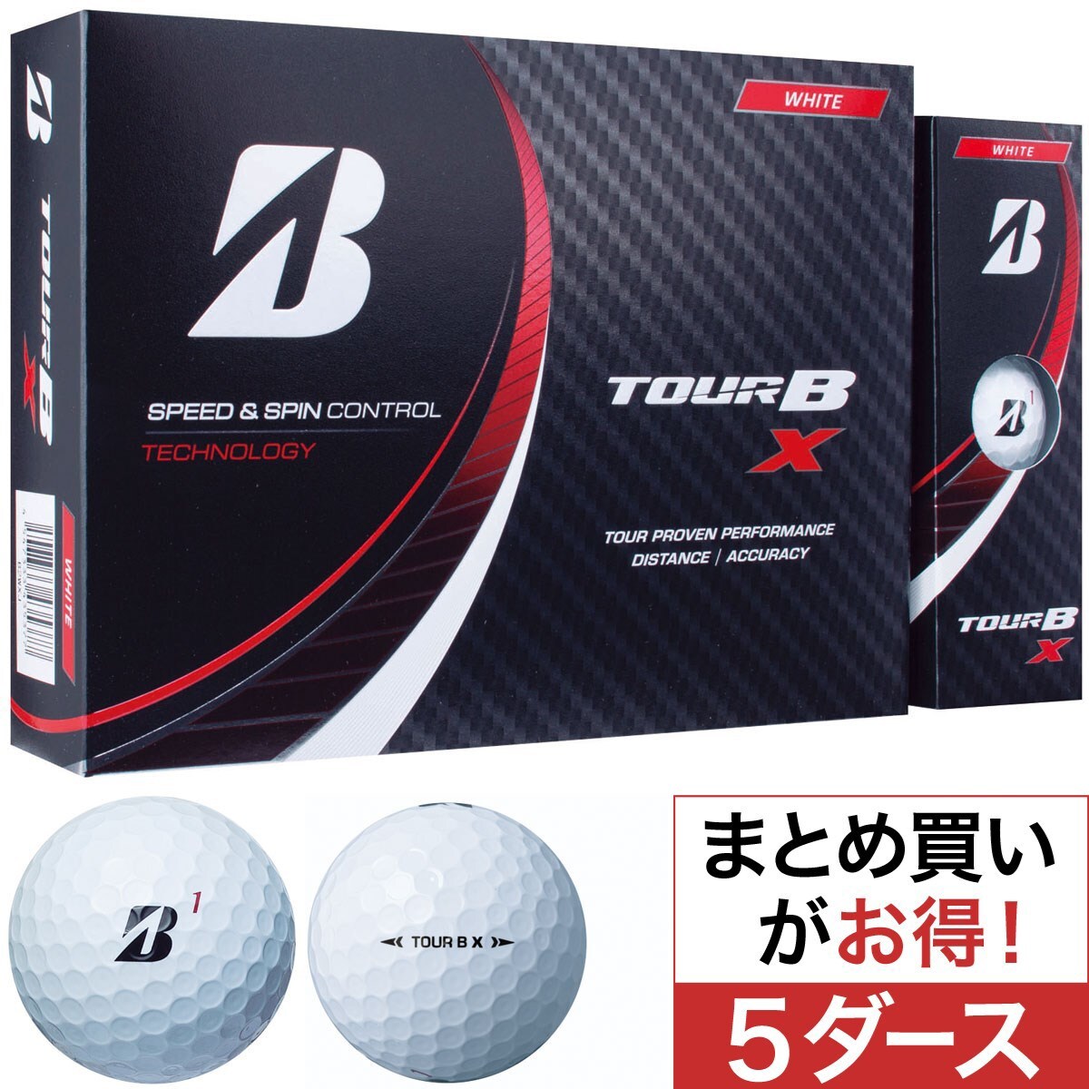 17500円安い価格 本物 TOUR B X ホワイト 5ダース ゴルフ 「福天