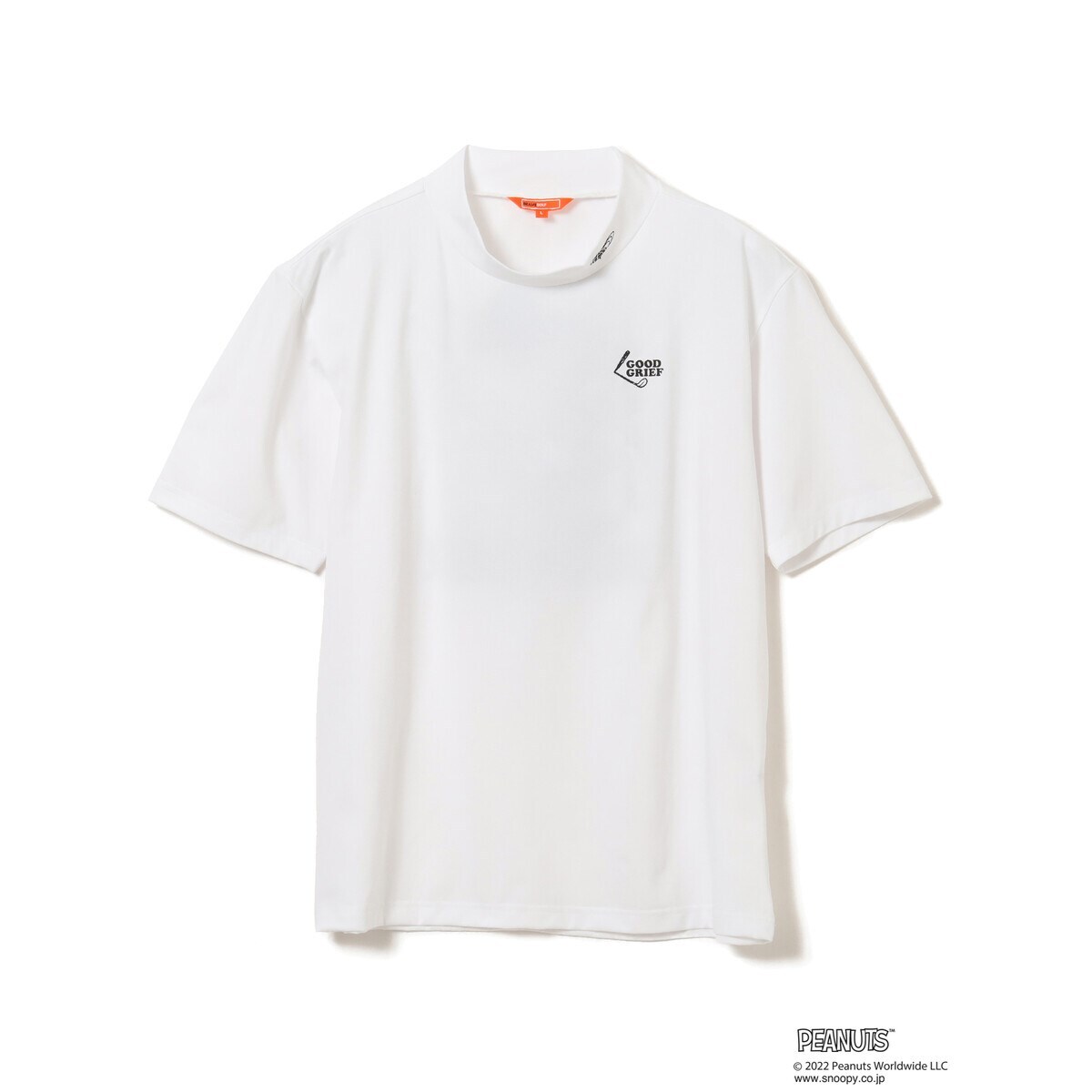 PEANUTS × BEAMS GOLF 別注 スヌーピー モックネックシャツ(半袖シャツ 
