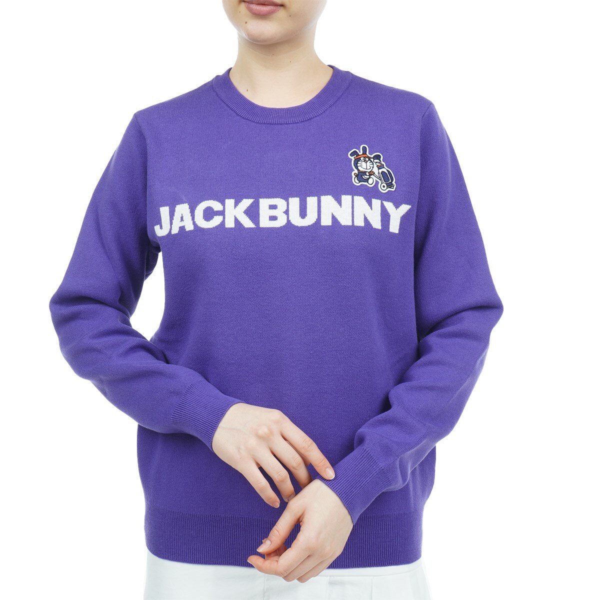 紫 5サイズL メンズゴルフウェア ジャックバニー セーター ふくれ